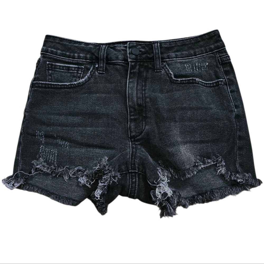 JBD, Women's Black Denim Shorts, Size Small
